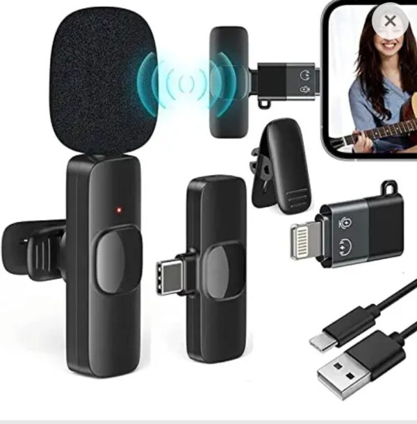 Wireless bluetooth coller mic