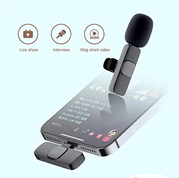 Wireless bluetooth coller mic